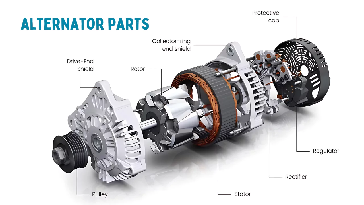 Alternator Parts Diagram with Name